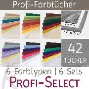 Bestimmungstücher zur Farbberatung mit 6 x 7 Farbtüchern - Profi-Select