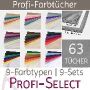 Bestimmungstücher zur Farbberatung mit 9 x 7 Farbtüchern - Profi-Select