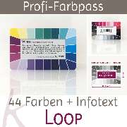 Karten-Farbpass Wintertyp mit 44 Farben - Loop