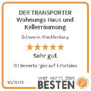 DER TRANSPORTER Wohnungs Haus  und Kellerräumung - werkenntdenBESTEN.de Qualitätssiegel