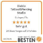 Diablo Tattoo&Piercing Studio - werkenntdenBESTEN.de Qualitätssiegel