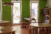 Diakonie Leipzig - Ev. Kindertagesstätte Kinderarche - -zwei Gruppenräume stehen den Krippenkindern zur Verfügung mit anliegendem Schlafraum
- drei einladende Gruppenräume für die Kindergartenkinder