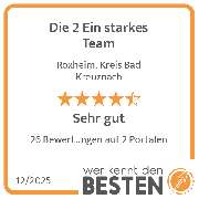 Die 2 Ein starkes Team - werkenntdenBESTEN.de Qualitätssiegel