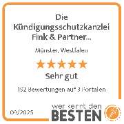 Die Kündigungsschutzkanzlei Fink & Partner Rechtsanwälte PartmbB - werkenntdenBESTEN.de Qualitätssiegel
