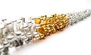 Handgefertigter Schmuck aus 925/- Sterling Silber mit echten Perlen und echten Edelsteinen.