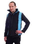 Outdoorjacke Eisblau/Schwarz