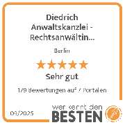 Diedrich Anwaltskanzlei - Rechtsanwältin Bettina Diedrich - werkenntdenBESTEN.de Qualitätssiegel