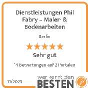 Dienstleistungen Phil Fabry – Maler- & Bodenarbeiten - werkenntdenBESTEN.de Qualitätssiegel