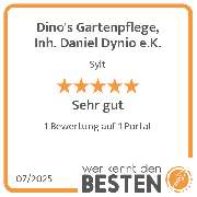 Dino's Gartenpflege, Inh. Daniel Dynio e.K. - werkenntdenBESTEN.de Qualitätssiegel