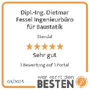 Dipl.-Ing. Dietmar Fessel Ingenieurbüro für Baustatik - werkenntdenBESTEN.de Qualitätssiegel