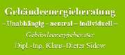 Dipl.-Ing. Klaus-Dieter Sidow Gebäudeenergieberater - Logo Dipl.-Ing. Klaus-Dieter Sidow Gebäudeenergieberater in Gerswalde