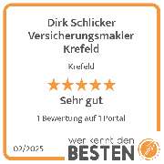 Dirk Schlicker Versicherungsmakler Krefeld - werkenntdenBESTEN.de Qualitätssiegel