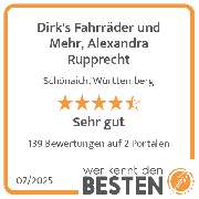 Dirk's Fahrräder und Mehr, Alexandra Rupprecht - werkenntdenBESTEN.de Qualitätssiegel
