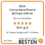 DISK Computersoftware Michael Bittner - werkenntdenBESTEN.de Qualitätssiegel
