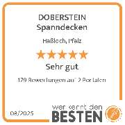 DOBERSTEIN Spanndecken - werkenntdenBESTEN.de Qualitätssiegel