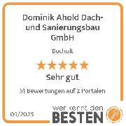 Dominik Ahold Dach- und Sanierungsbau GmbH - werkenntdenBESTEN.de Qualitätssiegel