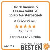 Dosch Kamine & Fliesen GmbH & Co.KG-Meisterbetrieb - werkenntdenBESTEN.de Qualitätssiegel