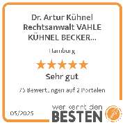 Dr. Artur Kühnel Rechtsanwalt VAHLE KÜHNEL BECKER Fachanwälte  für Arbeitsrecht PartG mbB - werkenntdenBESTEN.de Qualitätssiegel