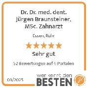 Dr. Dr. med. dent. Jürgen Braunsteiner, MSc. Zahnarzt - werkenntdenBESTEN.de Qualitätssiegel
