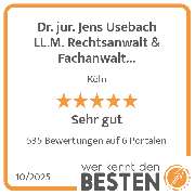 Dr. jur. Jens Usebach LL.M. Rechtsanwalt & Fachanwalt Kündigungsschutz & Arbeitsrecht - werkenntdenBESTEN.de Qualitätssiegel