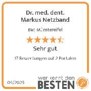 Dr. med. dent. Markus Netzband - werkenntdenBESTEN.de Qualitätssiegel