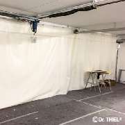 Lackiervorhang mit Laufschiene PVC wasserdicht