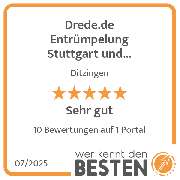 Drede.de  Entrümpelung Stuttgart und Umgebung - werkenntdenBESTEN.de Qualitätssiegel