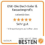 DSE- Die Dach-Solar & Fassadenprofis - werkenntdenBESTEN.de Qualitätssiegel