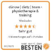 dünow | dietz | team - physiotherapie & training - werkenntdenBESTEN.de Qualitätssiegel