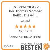 E. S. Eckhardt & Co. Inh. Thomas Momber Heizöl- Diesel - Kohlen - Transporte - werkenntdenBESTEN.de Qualitätssiegel