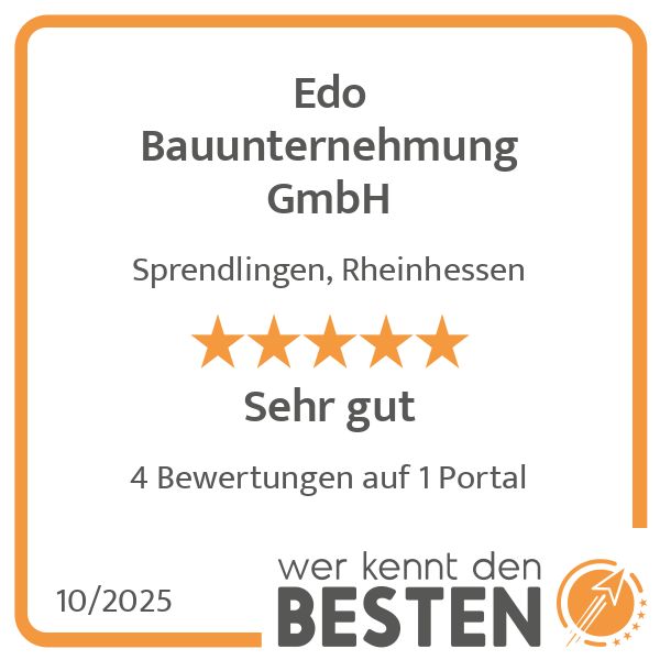 Edo Bauunternehmung GmbH - werkenntdenBESTEN.de Qu …