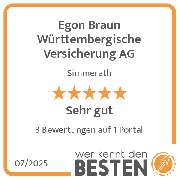 Egon Braun Württembergische Versicherung AG - werkenntdenBESTEN.de Qualitätssiegel