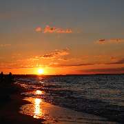 Sonnenuntergang Strand Zinnowitz auf Usedom