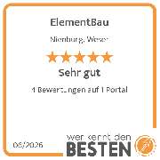 ElementBau - werkenntdenBESTEN.de Qualitätssiegel