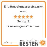 Entrümpelungsservice.nrw - werkenntdenBESTEN.de Qualitätssiegel