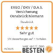 ERGO / DKV / D.A.S. Versicherung Osnabrück Niemann - werkenntdenBESTEN.de Qualitätssiegel