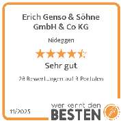 Erich Genso & Söhne GmbH & Co KG - werkenntdenBESTEN.de Qualitätssiegel