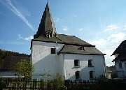 Ev. Kirchengemeinde Simmersbach - Die evangelische Kirche in Simmersbach wurde 1774 rundherum erneuert, der Turm stammt ursprünglich aus dem 13. Jahrhundert und das Kirchenschiff aus dem 14. Jahrhundert.