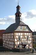 Evangelische Kirche Feldatal-Ermenrod - Evangelische Martin-Luther-Gemeinde Ermenrod - Außenansicht der Fachwerkkirche Feldatal-Ermenrod