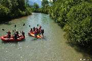 Eventagentur - outdoorzeit.com - Teamevent - Gruppenevent mit Rafting Booten auf der Loisach