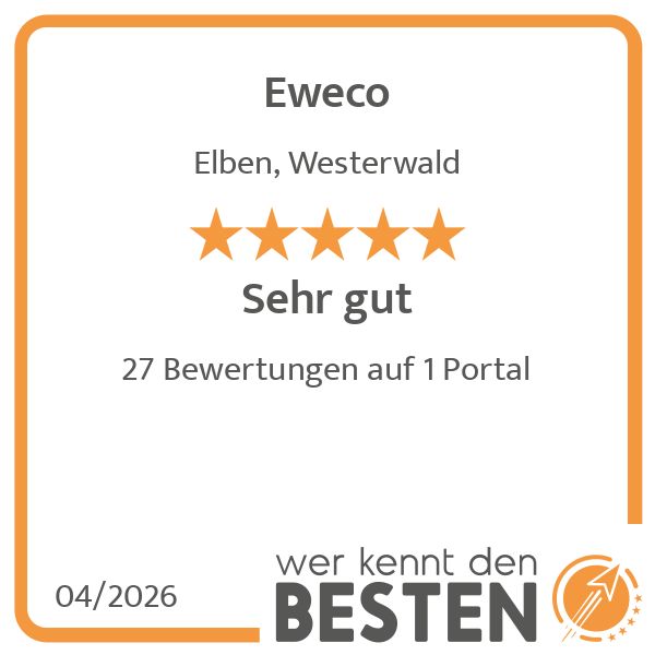 Eweco - werkenntdenBESTEN.de Qualitätssiegel