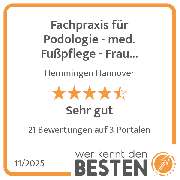 Fachpraxis für Podologie - med. Fußpflege - Frau Kristin Runge - werkenntdenBESTEN.de Qualitätssiegel