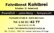 Fahrdienst Kohlbrei