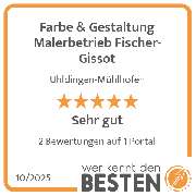 Farbe & Gestaltung Malerbetrieb Fischer-Gissot - werkenntdenBESTEN.de Qualitätssiegel