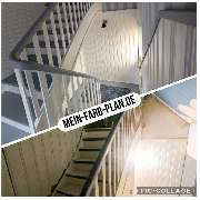 Farbplan Methode - Treppenhausgestaltung