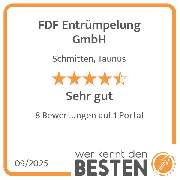 FDF Entrümpelung GmbH - werkenntdenBESTEN.de Qualitätssiegel
