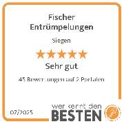 Fischer Entrümpelungen - werkenntdenBESTEN.de Qualitätssiegel