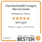 Flachdachabdichtungen Marcus Auste - werkenntdenBESTEN.de Qualitätssiegel