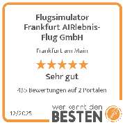 Flugsimulator Frankfurt AIRlebnis-Flug GmbH - werkenntdenBESTEN.de Qualitätssiegel