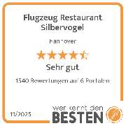 Flugzeug Restaurant Silbervogel - werkenntdenBESTEN.de Qualitätssiegel